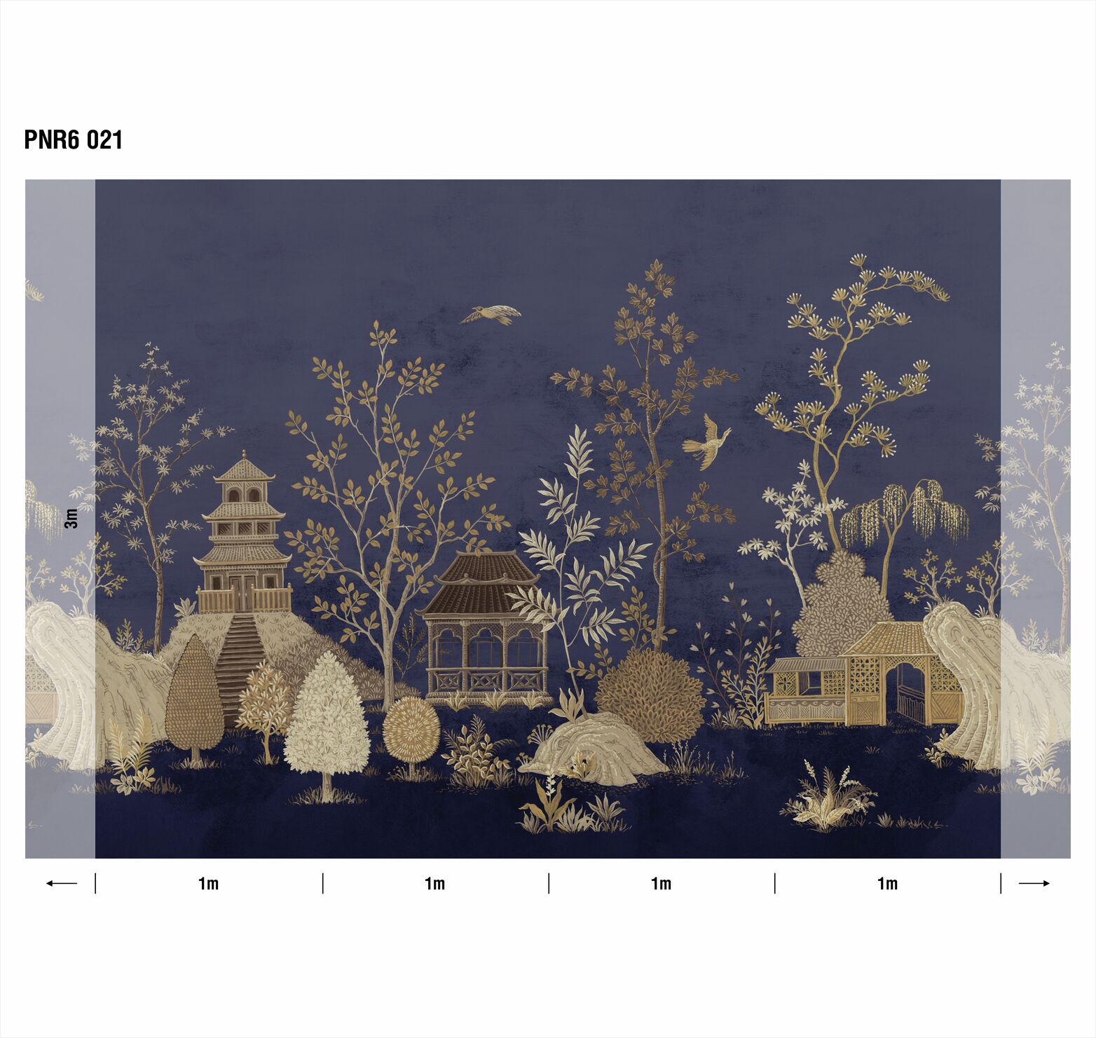 Панно Loymina Панорама Сад уединения PNR6 021 3×1